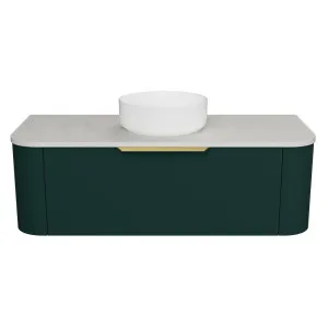 Santos Vanity 1200mm Centre WG Basin SilkSurface AC Top Wall hung by Timberline, a Vanities for sale on Style Sourcebook