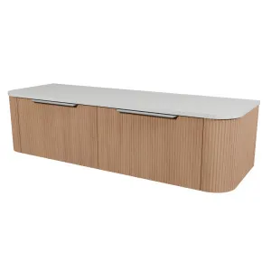 Santos Vanity 1500mm Double WG Basin SilkSurface AC Top Wall hung by Timberline, a Vanities for sale on Style Sourcebook