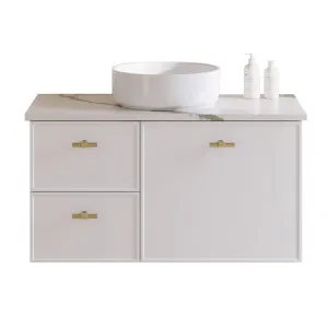 Victoria Vanity 900mm Centre WG Basin SilkSurface AC Top Wall hung by Timberline, a Vanities for sale on Style Sourcebook