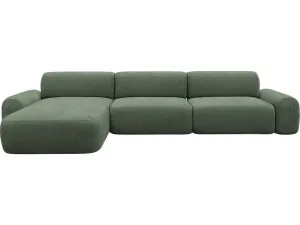 Beckett Tribute Dark Jade Chaise Sofa - 3 Seater by James Lane, a Sofas for sale on Style Sourcebook