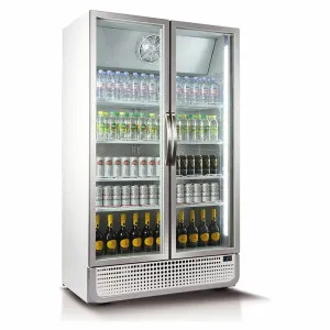 Husky 975L Glass Double Door Fridge C10PRO-H-WH-AU-HU by Husky, a Refrigerators, Freezers for sale on Style Sourcebook
