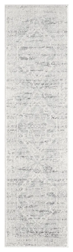 Andra Grey and Ivory Traditional Distressed Runner Rug by Miss Amara, a Persian Rugs for sale on Style Sourcebook