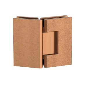 Stealth Glass to Glass 135 Degree Hinge Brushed Rose Gold by Estelle, a Bathroom Fixtures for sale on Style Sourcebook