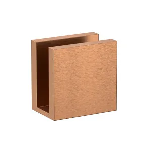 Boston Wall to Glass 90 Degree 6 mm Clamp Brushed Rose Gold by Estelle, a Bathroom Fixtures for sale on Style Sourcebook