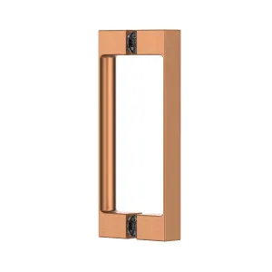 Square Double Pull Shower Handle Brushed Rose Gold by Estelle, a Door Knobs & Handles for sale on Style Sourcebook