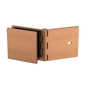 Adjustable Angle Wall to Glass Bracket with 50mm Cover Plate - Brushed Rose Gold by Estelle, a Bathroom Fixtures for sale on Style Sourcebook