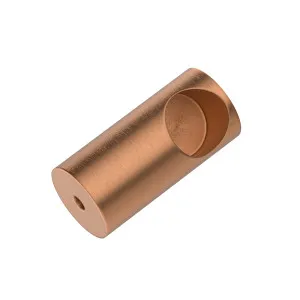 Round DIY Glass to Rail Fitting Brushed Rose Gold by Estelle, a Door Hardware for sale on Style Sourcebook