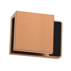 Boston Left Hand Glass to Glass 180 Degree Doorstop Brushed Rose Gold by Estelle, a Bathroom Fixtures for sale on Style Sourcebook