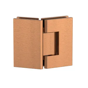 Boston Glass to Glass 135 Degree Hinge Brushed Rose Gold by Estelle, a Bathroom Fixtures for sale on Style Sourcebook