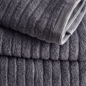 Alessia Rib Rib Bath Sheet - Bamboo, Porcini Grey - Canningvale by Canningvale_Alessia, a Towels & Washcloths for sale on Style Sourcebook