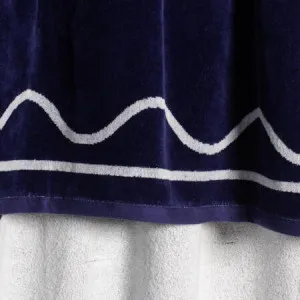 Sorrentina Beach Towel - Velour, Blue - Canningvale by Canningvale_Sorrentina, a Sheets for sale on Style Sourcebook