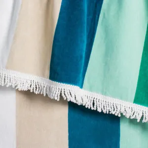 Sorrentina Beach Towel - 100% Cotton, Large, Green - Canningvale by Canningvale_Sorrentina, a Sheets for sale on Style Sourcebook