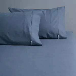 CoziCotton Fitted Sheet & Pillowcase Set - Cotton, Super King, Ink Blue - Canningvale by Canningvale_CoziCotton, a Sheets for sale on Style Sourcebook