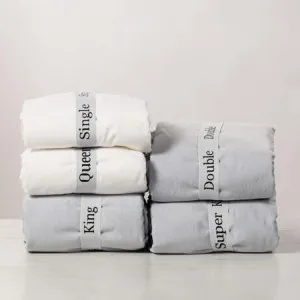 Bed Linen Organising Band 4 Piece Pack - Linen, Single, White - Canningvale by Canningvale, a Sheets for sale on Style Sourcebook