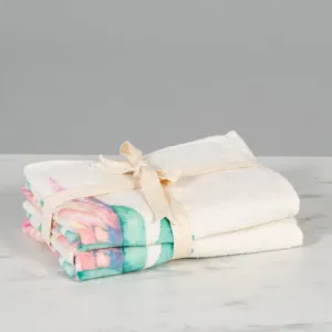 Aussie Tea Towel - 100% Cotton, Pink - Canningvale by Canningvale, a Tea Towels for sale on Style Sourcebook