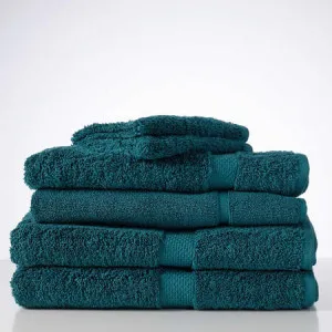 Royal Splendour 6 Piece Towel Set - Combed Cotton, Aqua Foam - Canningvale by Canningvale_Royal Splendour, a Towels & Washcloths for sale on Style Sourcebook