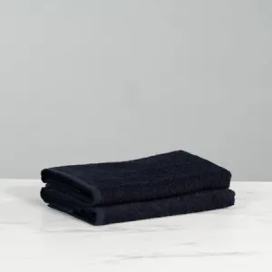 Sofia Salon Towel Twin Pack - 100% Cotton, Black - Canningvale by Canningvale, a Sheets for sale on Style Sourcebook
