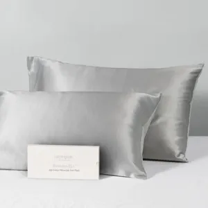 Beautysilks Silk Pillowcase Twin Pack - Silk, Silver Silk - Canningvale by Canningvale_Beautysilks, a Pillow Cases for sale on Style Sourcebook