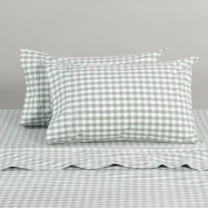 Modella Sheet Set - 100% Cotton, King, Gingham - Canningvale by Canningvale, a Sheets for sale on Style Sourcebook
