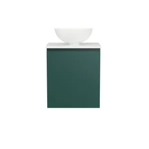 Billie Vanity 450mm Centre WG Basin SilkSurface AC Top Wall hung, Emerald Green Satin by Timberline, a Vanities for sale on Style Sourcebook