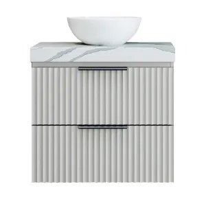 Billie Vanity 600mm Centre WG Basin SilkSurface AC Top Wall hung, Upgraded, Light Grey Satin by Timberline, a Vanities for sale on Style Sourcebook