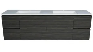 Carlo Vanity 1800mm Double Bowl Regal Top Wall Hung, Bottega Oak by Timberline, a Vanities for sale on Style Sourcebook