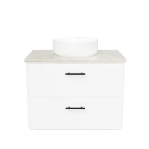 Colby Vanity 750mm Centre WG Basin SilkSurface AC Top Wall hung, White Satin by Timberline, a Vanities for sale on Style Sourcebook