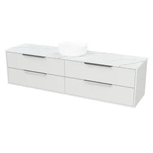 Emmett Vanity 1800mm Centre WG Basin SilkSurface AC Top Wall hung, Light Grey Satin by Timberline, a Vanities for sale on Style Sourcebook