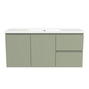 Florida Ensuite Vanity 1000mm Centre Bowl Urban Top Wall hung, Olive Satin by Timberline, a Vanities for sale on Style Sourcebook