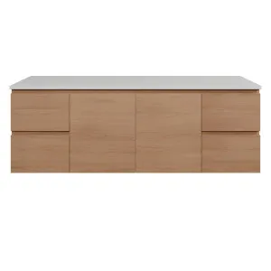 Nevada Vanity 1500mm Double WG Basins SilkSurface AC Top Wall hung, Tassie Oak by Timberline, a Vanities for sale on Style Sourcebook