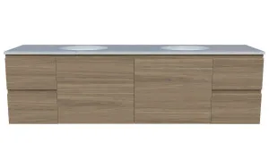 Nevada Vanity 1800mm Double WG Basins SilkSurface UC Top Wall hung, Prime Oak by Timberline, a Vanities for sale on Style Sourcebook