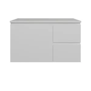 Nevada Vanity 900mm Centre WG Basin SilkSurface AC Top Wall hung, White Satin by Timberline, a Vanities for sale on Style Sourcebook