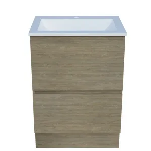 Nevada Plus Vanity 600mm Centre Bowl Regal Top Floor standing, Rural Oak by Timberline, a Vanities for sale on Style Sourcebook