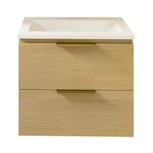 Nevada Plus Vanity 600mm Centre Bowl Regal Top Wall hung, Elegant Oak by Timberline, a Vanities for sale on Style Sourcebook