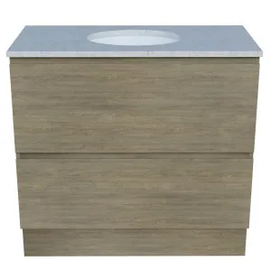 Nevada Plus Vanity 900mm Centre WG Basin SilkSurface UC Top Floor standing, Rural Oak by Timberline, a Vanities for sale on Style Sourcebook