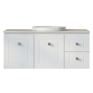 Nevada Classic Vanity 1200mm Centre WG Basin SilkSurface AC Top Wall hung, Upgraded, White Satin by Timberline, a Vanities for sale on Style Sourcebook