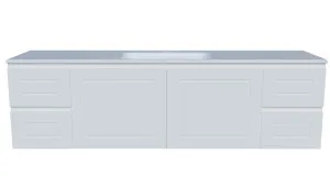 Nevada Classic Vanity 1800mm Centre Bowl Stadium Top Wall hung, White Satin by Timberline, a Vanities for sale on Style Sourcebook