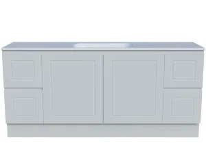 Nevada Classic Vanity 1800mm Centre Bowl Stadium Top Floor standing, White Satin by Timberline, a Vanities for sale on Style Sourcebook