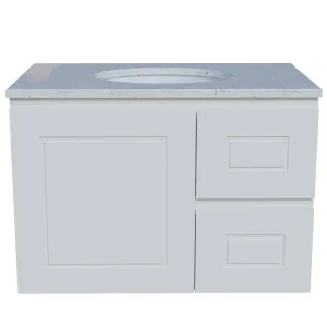 Nevada Classic Vanity 750mm Centre WG Basin SilkSurface UC Top Wall hung, White Satin by Timberline, a Vanities for sale on Style Sourcebook