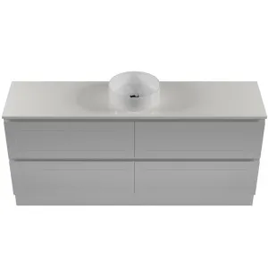 Nevada Plus Classic Vanity 1800mm Centre WG Basin SilkSurface AC Top Floor standing, Light Grey Satin by Timberline, a Vanities for sale on Style Sourcebook