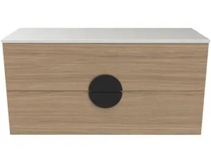 Oxbow Vanity 1200mm Centre WG Basin SilkSurface AC Top Wall hung, Prime Oak by Timberline, a Vanities for sale on Style Sourcebook