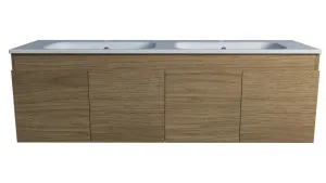 Rockford Vanity 1500mm Double Bowl Haven Top Wall hung, Elegant Oak by Timberline, a Vanities for sale on Style Sourcebook