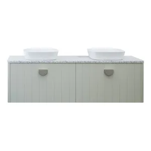 Saba Vanity 1500mm Double WG Basins SilkSurface AC Top Wall hung, Light Pistachio Satin by Timberline, a Vanities for sale on Style Sourcebook