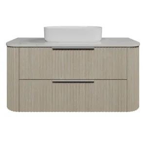 Socoa Vanity 1200mm Centre WG Basin SilkSurface AC Top Wall hung, Coastal Oak by Timberline, a Vanities for sale on Style Sourcebook