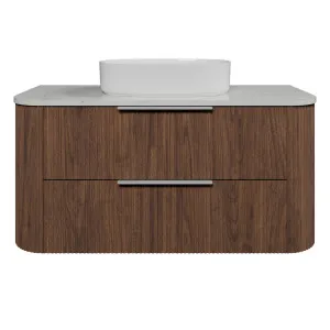 Socoa Vanity 1200mm Centre WG Basin SilkSurface AC Top Wall hung, Florentine Walnut by Timberline, a Vanities for sale on Style Sourcebook