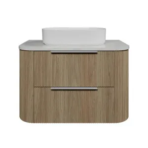 Socoa Vanity 900mm Centre WG Basin SilkSurface AC Top Wall hung, Prime Oak by Timberline, a Vanities for sale on Style Sourcebook
