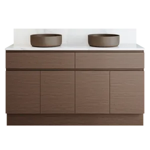 Taylor Vanity 1500mm Double Basins SilkSurface AC Top Floor standing, Upgraded, Rubra Oak by Timberline, a Vanities for sale on Style Sourcebook