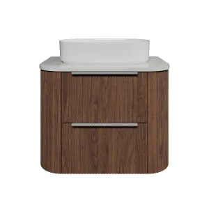 Socoa Vanity 750mm Centre WG Basin SilkSurface AC Top Wall hung, Florentine Walnut by Timberline, a Vanities for sale on Style Sourcebook