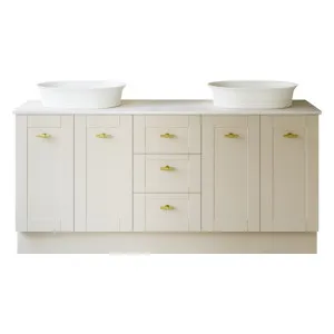Victoria Vanity 1800mm Double WG Basins SilkSurface AC Top Floor standing, Upgraded, Grey Beige Satin by Timberline, a Vanities for sale on Style Sourcebook