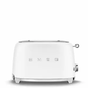Smeg Retro 50's Style 2 Slice Toaster Matte White TSF01WHMAU by Smeg, a Small Kitchen Appliances for sale on Style Sourcebook